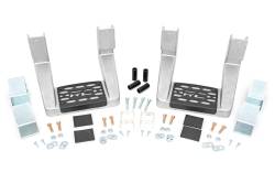 Rough Country Suspension Systems - Rough Country 117510 Single Aluminum Hoop Step Silver Pair for Chevy/Ford/GM/Ram - Image 3
