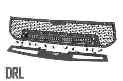 Rough Country 70225 Front Mesh Grille Insert w/LED Black for 14-17 Toyota Tundra