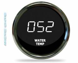 Intellitronix - Intellitronix MS9113W LED Digital Water Temp Gauge 2-1/16" 50 350 Chrome White - Image 1