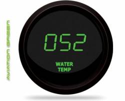 Intellitronix - Intellitronix M9113G LED Digital Water Temp Gauge 2-1/16" 50 To 350 Black Green - Image 1