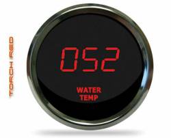 Intellitronix - Intellitronix MS9113R LED Digital Water Temp Gauge 2-1/16" 50 To 350 Chrome Red - Image 1