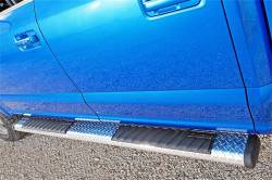 Dee Zee - Dee Zee DZ16422 6" Oval Crew Cab Length Black-Tread Aluminum Side Step - Image 4