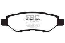 EBC Brakes - EBC Brakes DP31829C Redstuff Ceramic Low Dust Brake Pads for Camaro CTS SRX - Image 1