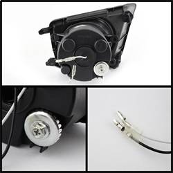 Spyder Auto - Spyder Auto 5075154 LED Black/Clear Fog Lights for 12-15 Toyota Tacoma - Image 2