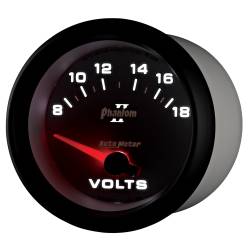 AutoMeter - AutoMeter 7891 Phantom II Electric Volt Meter Gauge 8-18V 2-5/8" - Image 3