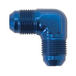 Russell - Russell 640740 8AN 90-DEG Elbow To 8AN Flare Adapter Fitting w/Blue Finish - Image 1