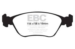 EBC Brakes - EBC Brakes DP31362C Redstuff Ceramic Low Dust Brake Pads for 98-04 C70/S70/V70 - Image 1