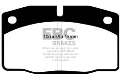 EBC Brakes - EBC Brakes DP4325R Yellowstuff Street & Track Brake Pads for Fiero LeMans - Image 1