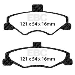 EBC Brakes - EBC Brakes DP51323NDX Bluestuff NDX Full Race Brake Pads for Camaro Firebird - Image 3