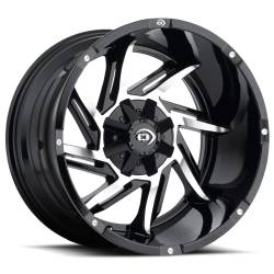 Vision Wheel - Vision Wheel 422-7983GBMF-12 422 Prowler 17x9 6x5.5 -12mm Gloss Black/Machined - Image 1
