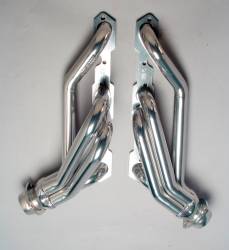 Hedman Hedders - Hedman 69536 Silver 1.5" Mid-Length Swap Headers for SB Chevy w/Angle Plugs S10 - Image 1