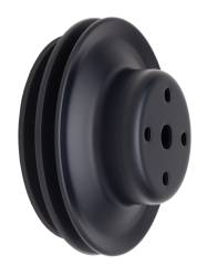 Trans-Dapt Performance - Trans-Dapt 8623 Asphalt Black Water Pump Pulley 2 Groove Long 69-06 Chevy BB - Image 1