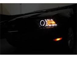 Spyder Auto - Spyder Auto 5010445 Black/Clear Halo Projector Headlights for 99-04 Ford Mustang - Image 2
