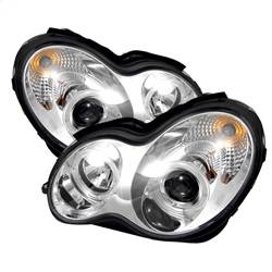 Spyder Auto - Spyder Auto 5011268 Chrome/Clear LED Halo Projector Headlights - Image 1