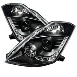 Spyder Auto - Spyder 5032225 Black/Clear DRL LED Projector Headlights for 03-05 Nissan 350Z - Image 1