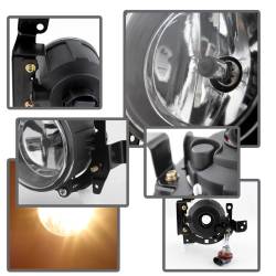 Spyder Auto - Spyder Auto 5077769 Halogen Fog Lights Black/Clear for 14-15 Mitsubishi Mirage - Image 6