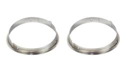 Kentrol - Kentrol 30543 Polished Silver Headlight Bezels Pair for 97-06 Jeep Wrangler TJ - Image 4