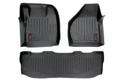 Rough Country Suspension Systems - Rough Country M-52102 Front/Rear Floor Liners Black for 08-10 Super Duty Crew - Image 1