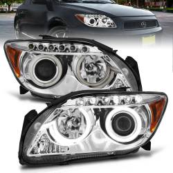 Anzo USA - Anzo USA 121120 Projector Headlight Set w/CCFL Halo Chrome for 05-10 Scion TC - Image 1