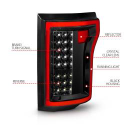 Anzo USA - Anzo USA 311261 Black LED Clear Lens Taillight Set Ford F150 - Image 4