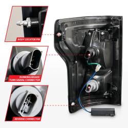 Anzo USA - Anzo USA 311261 Black LED Clear Lens Taillight Set Ford F150 - Image 5