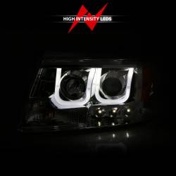 Anzo USA - Anzo USA 111287 Projector Headlight Set w/U-Bar Halo Chrome 04-08 Ford F150 - Image 6