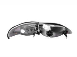 Anzo USA - Anzo 121262 Chrome Headlight Set w/Corners for 94-98 Ford Mustang - Image 2