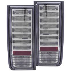 Anzo USA 321246 Chrome LED Smoked Lens Taillight Set for 03-04 Hummer H2