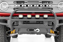 Rough Country Suspension Systems - Rough Country 51100 Black Front Bumper Nudge Bar for 21-26 Ford Bronco 4WD - Image 3