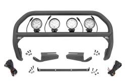 Rough Country Suspension Systems - Rough Country 51104 Black Front Bumper Nudge Bar w/LED for 21-26 Ford Bronco - Image 1
