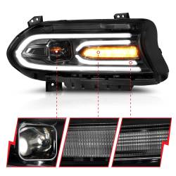 Anzo USA - Anzo USA 121559 Projector Headlight Set for 15-23 Charger - Image 3