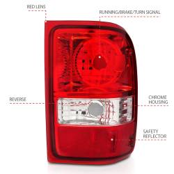 Anzo USA - Anzo USA 211182 Taillight Assembly for 01-11 Ranger - Image 4