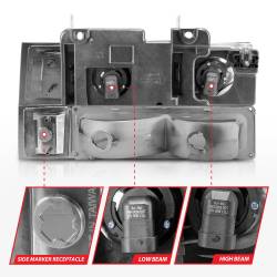 Anzo USA - Anzo USA 111508 Crystal Headlight Set w/Halo - Image 5