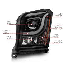 Anzo USA - Anzo USA 111535 Projector Headlight Set for 15-20 Yukon/XL - Image 4