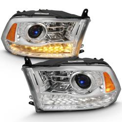 Anzo USA - Anzo USA 111440 Projector Headlight Set w/Halo for Dodge RAM 09-18 - Image 1