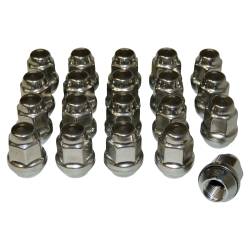 Crown Automotive Jeep Replacement - Crown 4006956K Lug Nut Kit 20PC 1/2-20 for Jeep JK TJ/YJ WK WJ ZJ XK KK XJ MJ - Image 1