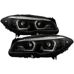 Spyder Auto - Spyder Auto 5088208 AFS Projector Headlights Sequential LED Turn Signal Black - Image 1