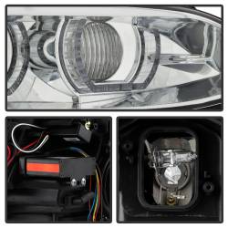 Spyder Auto - Spyder Auto 5086518 Projector Headlights LED DRL Chrome - Image 3