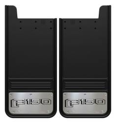 Gatorback - Gatorback 12"x26" Universal Black Mud Flaps F150 Logo GA1226F150-2 - Image 1
