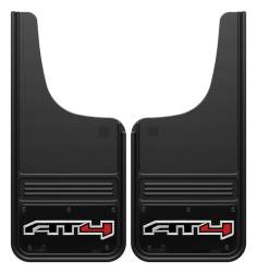Gatorback - Gatorback GB1226CUTAT4W 12"x26" Cut-Style Black Mud Flaps AT4 Logo - Image 1