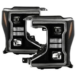 Spyder Auto - Spyder Auto 5088628 Projector Headlights Sequential LED Turn Signal Lights Blk - Image 1