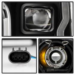 Spyder Auto - Spyder Auto 5088628 Projector Headlights Sequential LED Turn Signal Lights Blk - Image 4