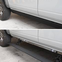 Go Rhino - Go Rhino 20430680PC E1 Electric Running Board Kit for 19-26 RAM 1500 Ext Cab - Image 1