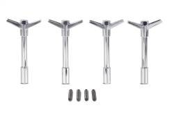 Ford Performance Parts - Ford Performance 302-325 Chrome Engine Valve Cover 1/4-20 4Pk Wing Nuts w/Logo - Image 1