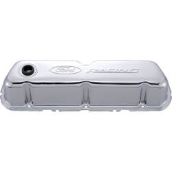 Ford Performance Parts - Ford Performance 302-070 Tall Valve Covers Steel Chrome for Embossed SBF Logo - Image 1
