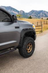Rough Country Suspension Systems - Rough Country A-T11411 Defender Fender Flares Black for 14-21 Toyota Tundra - Image 5