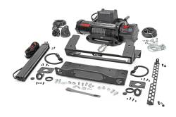 Rough Country Suspension Systems - Rough Country 51099 Winch Mount Kit w/Winch/LED for 21-25 Bronco Steel Bumper - Image 1