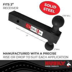 Husky Towing - Husky Towing 31354 2" Dual-Ball Trailer Hitch Ball Mount - Image 2