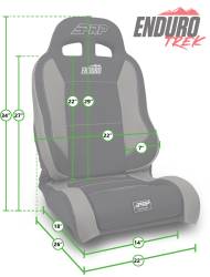 PRP - PRP A8901044-50 Black EnduroTrek High Back Reclining Suspension Seat Left EACH - Image 2
