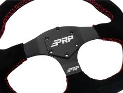 PRP - PRP 13" Comp-R Suede Wrap Steering Wheel Black/Red G253 - Image 2